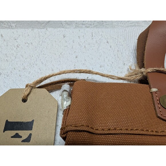 Feed Eleanor Brown Reusable Eco Market Canvas Bag Leather Tote Boho Sustainable - Picture 4 of 11